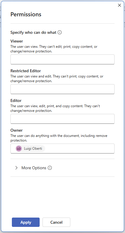 permissions
