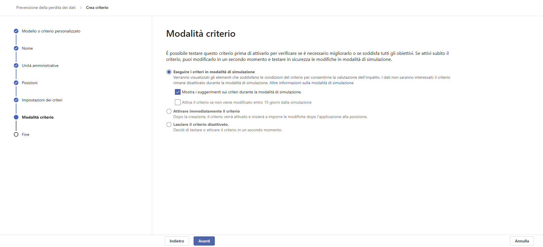 Policy Mode