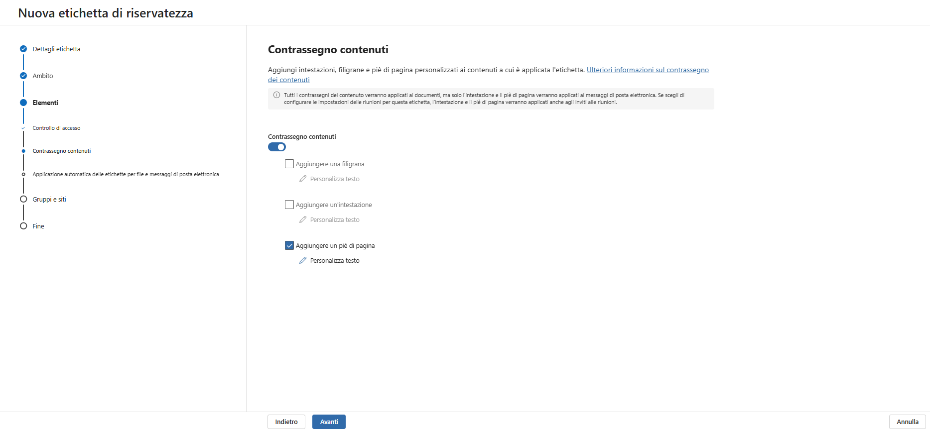 Content marking