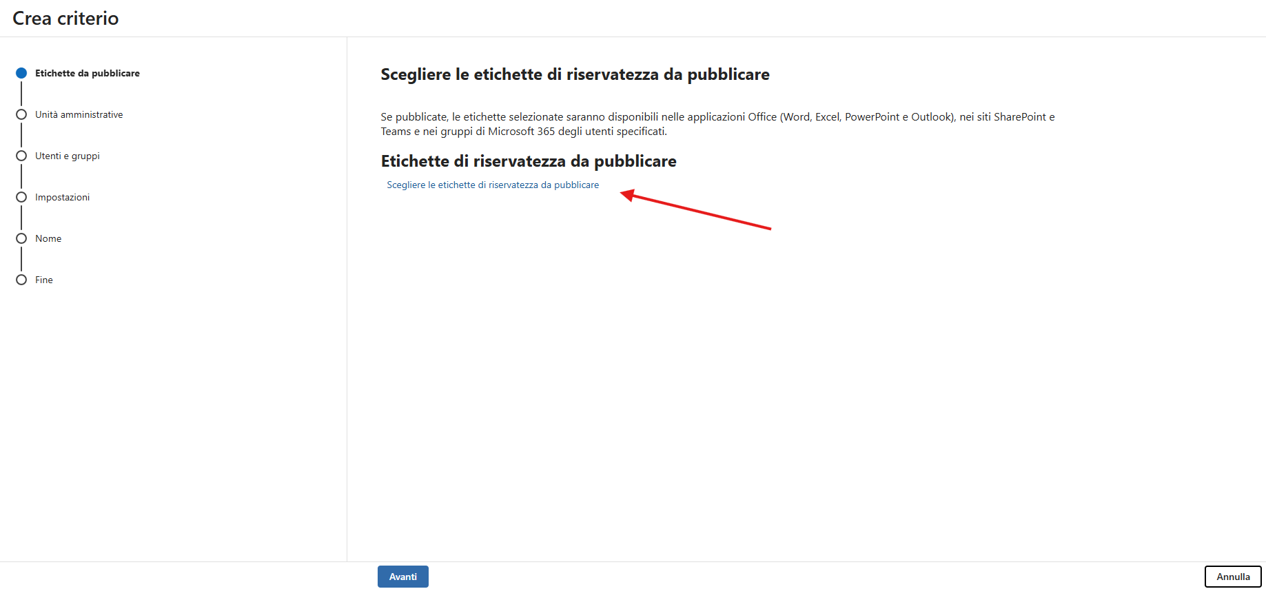 Publish Label