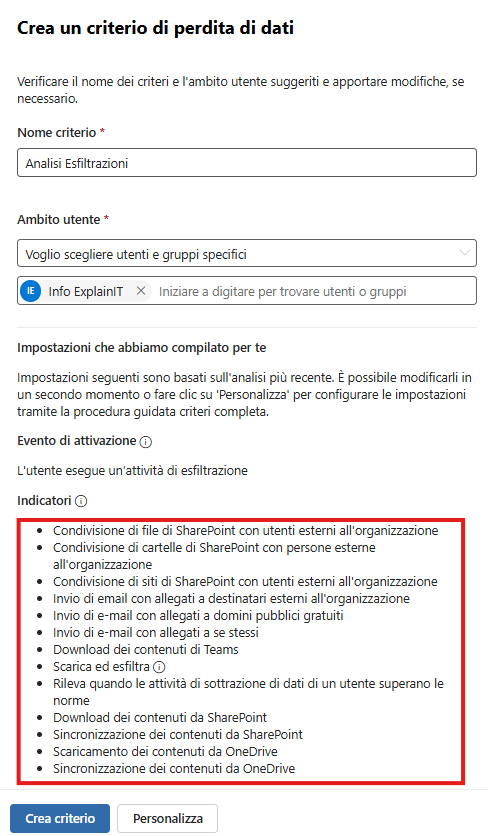 Attività a rischio